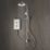 Mira Decor Dual Warm Silver 10.8kW  Manual Electric Shower