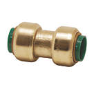 Tectite Classic T1 Brass Push-Fit Equal Straight Coupling 1/2"