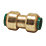 Tectite Classic T1 Brass Push-Fit Equal Straight Coupling 1/2"