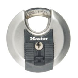 Master Lock Excell Keyed Alike Weatherproof  Disc Padlock Steel 70mm