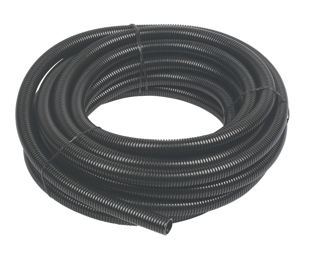 Adaptaflex Flexible Conduit 21mm x 10m Black Screwfix