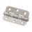 Eclipse  Polished Stainless Steel Grade 7 Fire Rated Radius Ball Bearing Hinges 76mm x 51mm 2 Pack