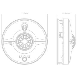 FireAngel  HW1-R Mains Interlinked Heat Alarm
