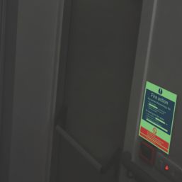 Essentials  Photoluminescent "Fire Action Procedure" Sign 250mm x 300mm