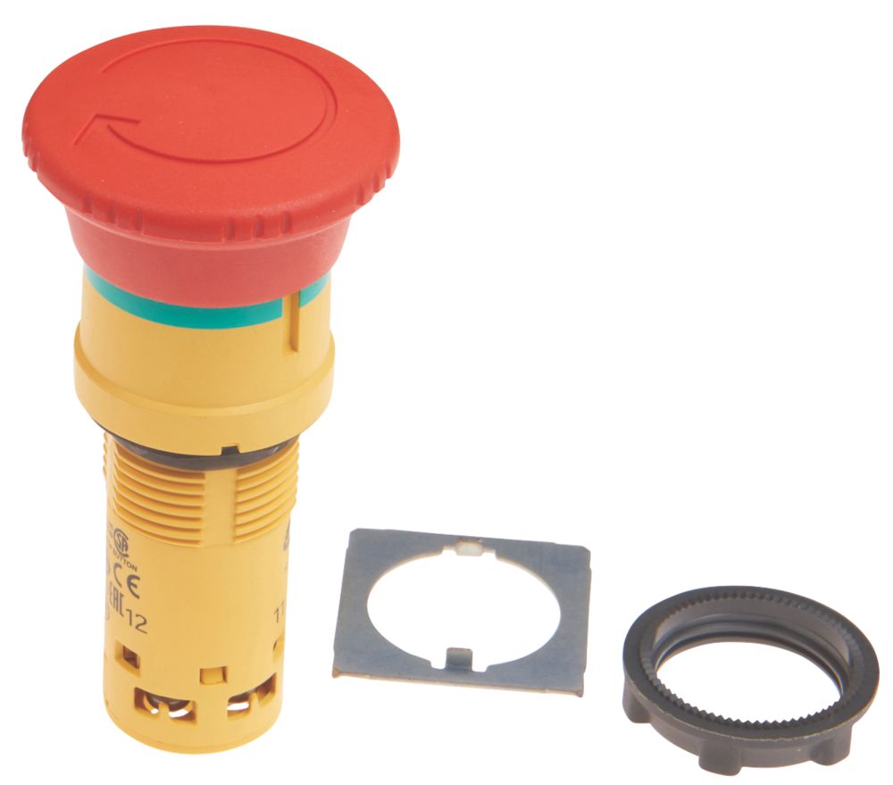 XB2BS142C 1N/C Key Released Red Emergency Stop Mushroom Push Button Switch