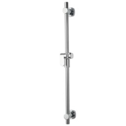 Swirl  Riser Rail with Press Slider Chrome 684mm