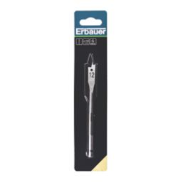 Erbauer  Hex Shank  Flat Wood Drill Bit 12mm x 152mm