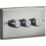 Knightsbridge  3-Gang 2-Way LED Intelligent Dimmer Switch  Polished Chrome