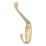 Essentials Coat & Hat Hook Brushed Brass 86mm