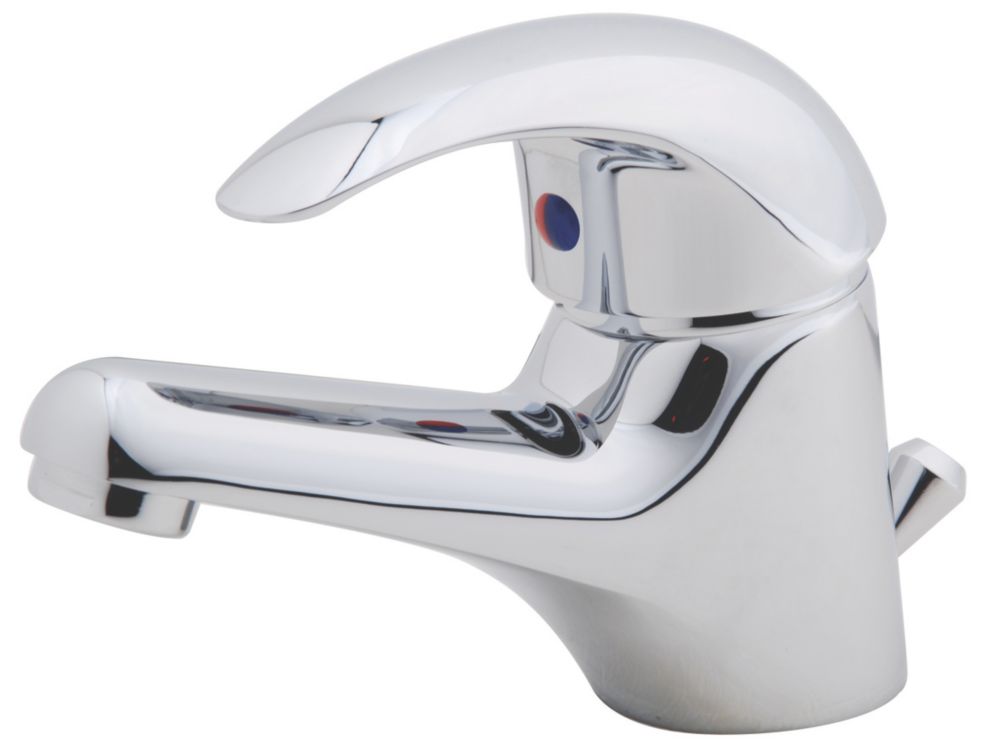 Swirl Conventional Bathroom Basin Mono Mixer Tap with PopUp Waste