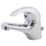 Swirl Conventional Chrome 111mm Cloakroom Lever Mono Basin Mixer Tap  With Pop-Up Waste