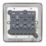 Hager Sollysta WRPS32BSW 10AX 3-Gang 2-Way Light Switch  Brushed Steel with White Inserts