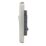 Hager Sollysta WRPS32BSW 10AX 3-Gang 2-Way Light Switch  Brushed Steel with White Inserts