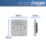 Hager Sollysta WRPS32BSW 10AX 3-Gang 2-Way Light Switch  Brushed Steel with White Inserts