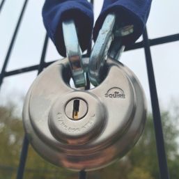 Squire DCL1 Stainless Steel  Water-Resistant  Disc Padlock 70mm