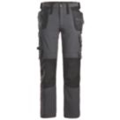 Snickers 6271 Full Stretch Work Trousers Steel Grey/Black 39" W 32" L