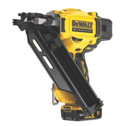 DEWALT DCN930 90mm 18V 2 x 5Ah Li-Ion XR Brushless First Fix Cordless Nail Gun