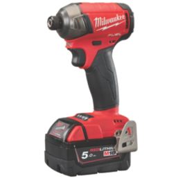 Milwaukee M18FQID-502X 18V 2 x 5.0Ah Li-Ion RedLithium Brushless Cordless Impact Driver