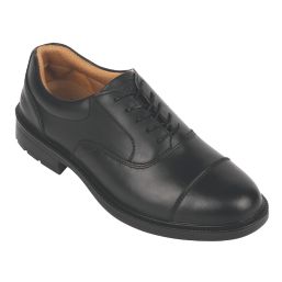 City Knights Oxford Size 9  Black  Steel Toe Cap  Safety Shoes