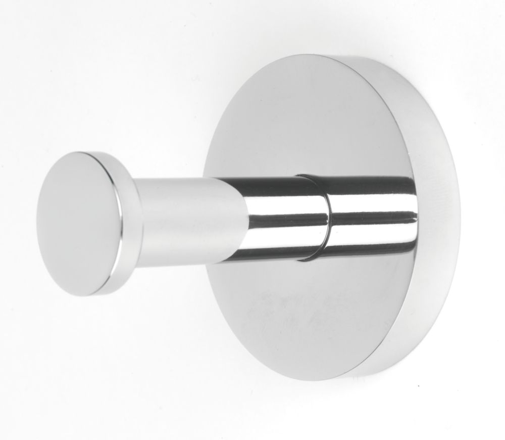 Abbas Single Robe Hook Chrome | Bathroom Accessories | Screwfix.ie