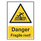 "Danger Fragile Roof" Sign 210mm x 148mm