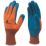 Delta Plus VE733 Supreme Grip General Handling Gloves Orange/Blue Large