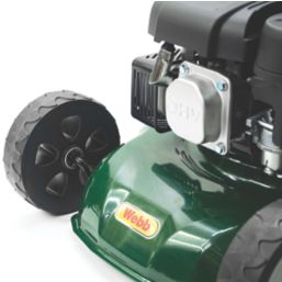 Webb WER410HP 41cm 132cc Hand-Propelled Rotary Petrol Lawn Mower