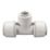 FloPlast FloFit+ Plastic Push-Fit Reducing Tee 28mm x 28mm x 22mm