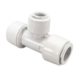 FloPlast FloFit+ Plastic Push-Fit Reducing Tee 28mm x 28mm x 22mm