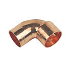 Flomasta  Copper End Feed Equal 90° Street Elbows 22mm 10 Pack