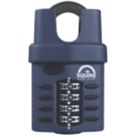 Squire  Water-Resistant Closed Shackle Combination  Padlock Blue 40mm
