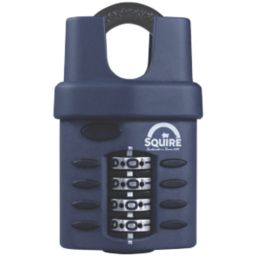 Squire  Water-Resistant Closed Shackle Combination  Padlock Blue 40mm