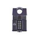 Squire Warrior Weatherproof Closed Shackle Combination  Heavy Duty Padlock Blue/Chrome 55mm