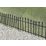 Apollo Metal Decorative Border Edge Fencing (Straight) Matt Black Powder Coated 0.45m