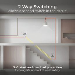 British General Nexus Metal 2-Gang 2-Way LED Dimmer Switch  Black Nickel