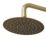 Swirl Melba Rear-Fed Concealed Satin Brass  Multi-Head Shower