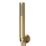 Swirl Melba Rear-Fed Concealed Satin Brass  Multi-Head Shower