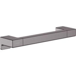 Hansgrohe AddStoris Straight Household Grab Rail Brushed Black Chrome 348mm