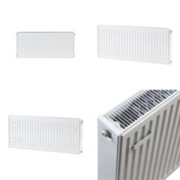 Flomasta 400mm x 1000mm 4155BTU White Type 22 Convector Radiator