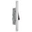 LAP  10AX 1-Gang 2-Way Light Switch  Brushed Stainless Steel with Black Inserts