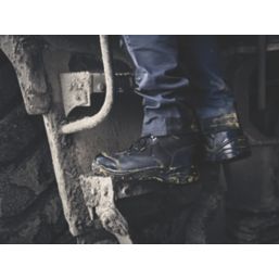 Site Onyx Size 8  Black Waterproof Steel Toe Cap Safety Boots