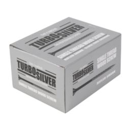 Turbo Silver  PZ Double-Countersunk  Multipurpose Screws 4mm x 50mm 200 Pack
