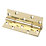 Eclipse  Electro Brass Grade 14 Fire Rated Insignia Thrust Bearing Hinge 127mm x 76mm 2 Pack