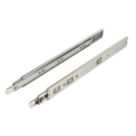 Essentials Zinc-Plated Soft-Close Ball Bearing Drawer Runners 450mm 2 Pack