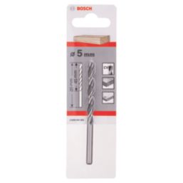 Bosch  Straight Shank Double-Flute Brad Point Wood Drill Bit 5mm x 85mm