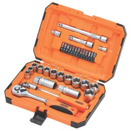 Draper Hi-Torq Mixed Drive 6-Point Socket Set 34 Pieces