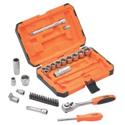 Draper Hi-Torq Mixed Drive 6-Point Socket Set 34 Pieces