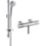 Hansgrohe Ecostat Croma Combi HP Rear-Fed Exposed Chrome Thermostatic Mixer Shower