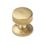 Designer Levers Kensington Knurled Door Knob 60mm Pair Brushed Brass