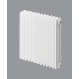 DeLonghi 600mm x 624mm 2695BTU Traffic White Horizontal 4 Column Radiator